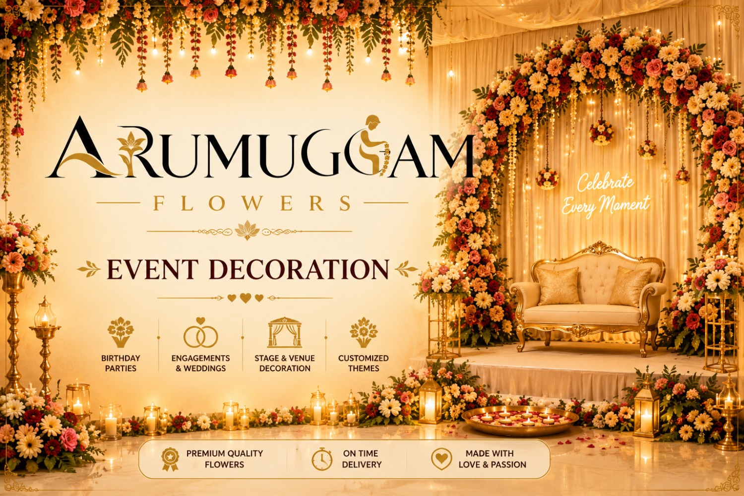 Floral event decoration